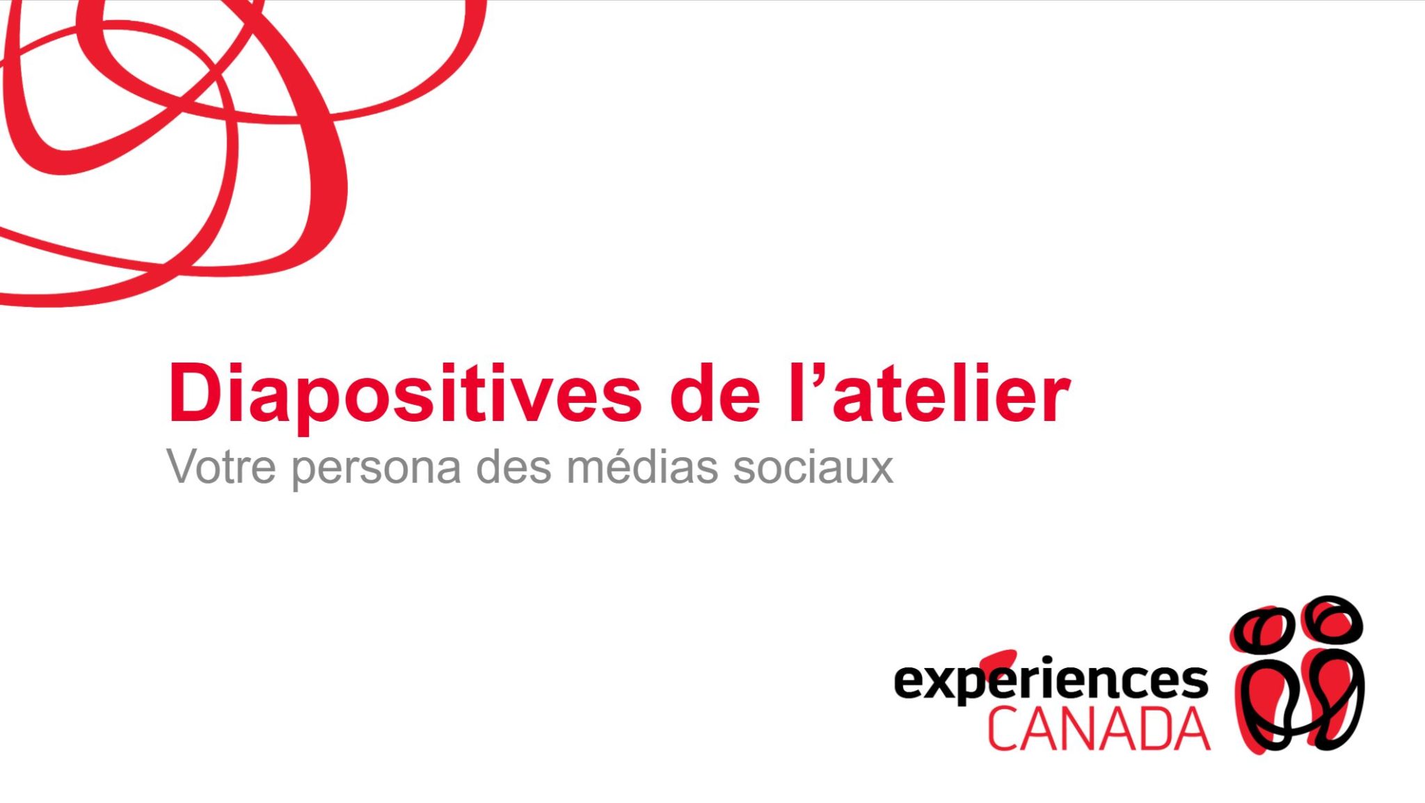 Social media workshop fr Experiences Canada